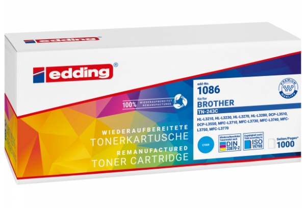 Edding Edd-1086, 1000 Seiten, Cyan, 1 Stück(E)