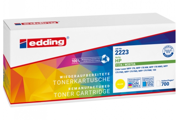 Edding Edd-2223, 700 Sider, Gul, 1 Stk