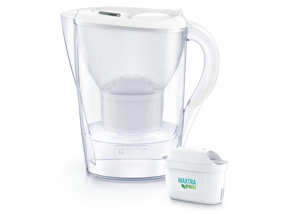 Brita Marella, Manuellt vattenfilter, 2,4 l, Vit | Köksutrustning - Vattenfiltrering - Vattenfiltreringskanna | GameStuff