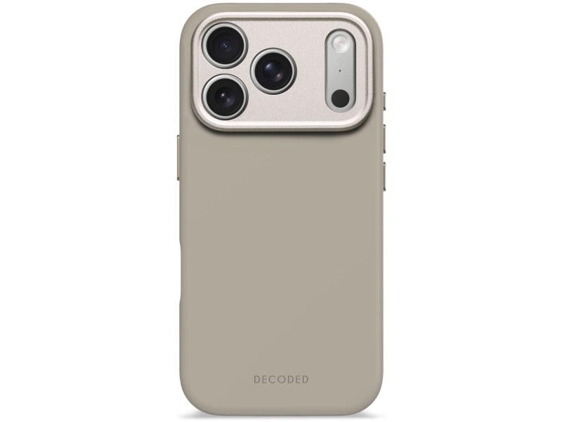 Decoded Silicone Backcover Apple Iphone 17 Pro Soft Taupe, Cover, Apple, Iphone 17 Pro, 16 Cm (6.3"), Gråbrun