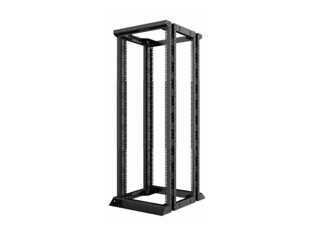 Lanview By Logon - Rack Åben Ramme - Dobbelt Ramme - Fritstående - Sort - 36U - 19"
