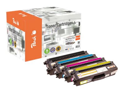Peach Multi Pack Plus - 5 Pakker - Xl - Sort, Gul, Cyan, Magenta - Kompatibel - Genproduceret - Tonerpatron (Alternativ Til: Brother Tn423bk, Brother