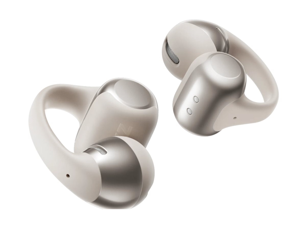 Shokz Opendots One - Ægte Trådløse Øretelefoner Med Mik. - Åbent Øre - Clip-On - Bluetooth - Grå