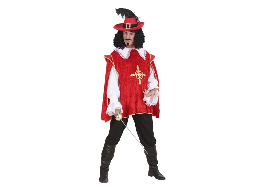 Rotes Musketier-Kostüm