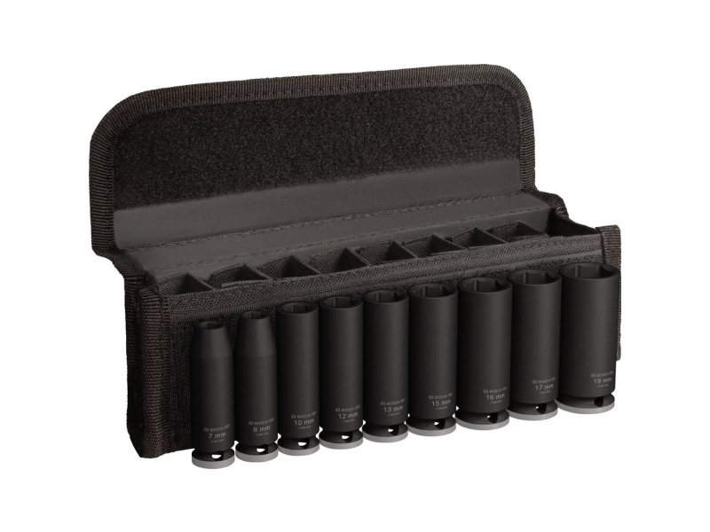 Pro Impact Socket Set, 3/8", Tief, 9‐Tlg.