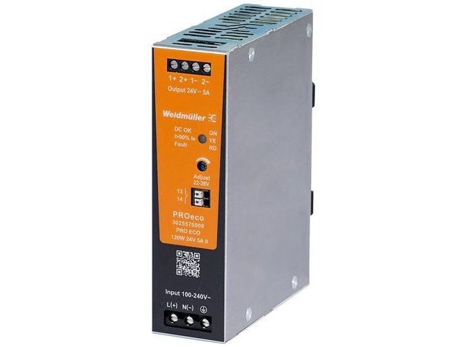 Mean Well Schaltnetzteil Pro Eco* Gen2 100-240V Ac / 24V Dc 120W 5A 3025570000