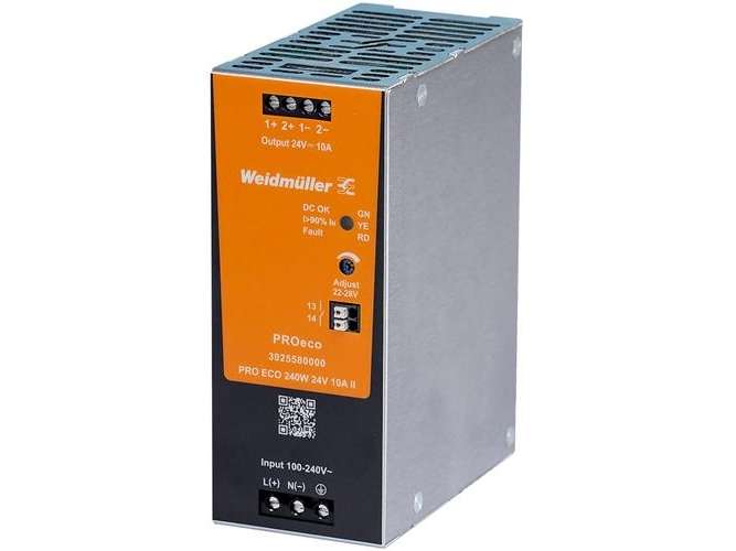 Cabur Impulsspændingsforsyning 100-240V Ac / 24V Dc 240W 10A Pro Eco* Gen2 3025580000