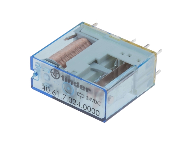 Finder 40.61.7.024.0000 Print-Relais 24 V/Dc 16 A 1 X Wechsler 1 St