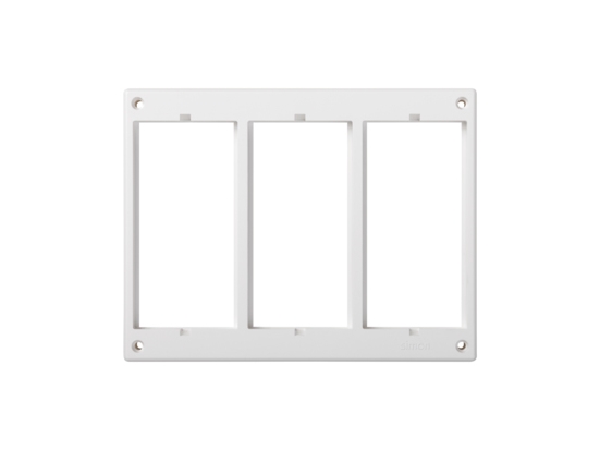 Kontakt-Simon Simon Connect Dreifach-Rahmen 6Xk45 Universell Reinweiß Sm302/9