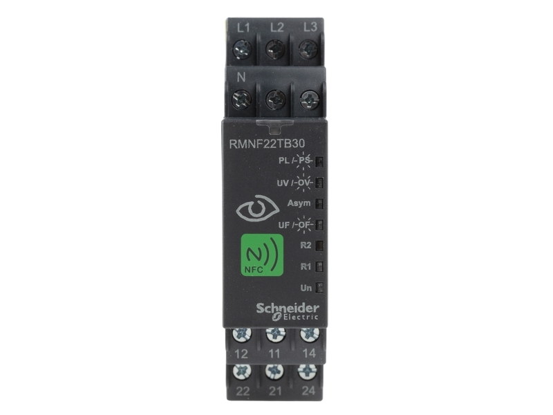 Nfc, 3-Phasen-Überwachungsrelais, 8 A, 2Co, Multifunktion, 208... 480 V Ac