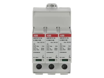 Abb Ovr Pv T1-T2 5-1000 P Qs, 1000 V, Grau, Ip20, A/V, 397 G, 64 Mm