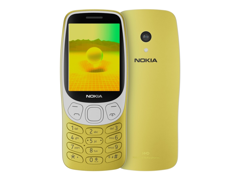 Nokia 3210 - 4G Funktionstelefon - Dual-Sim - Ram 64 Mb / Intern Hukommelse 128 Mb - Microsd Slot - Rear Camera 2 Mp - Y2k Gold