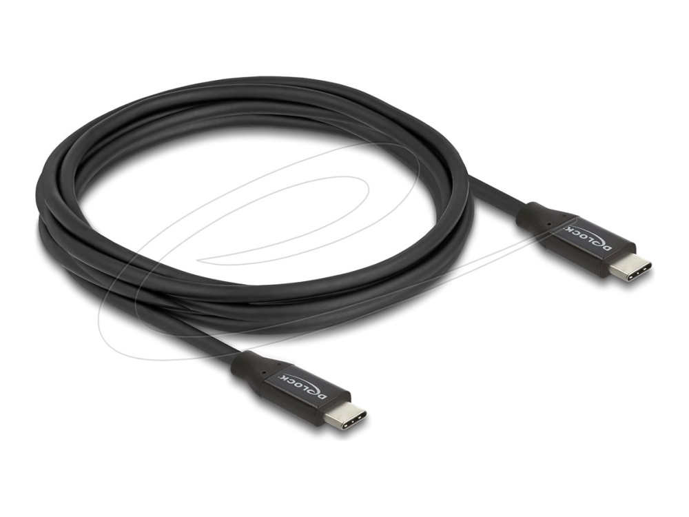 Delock - Usb-Kabel - Usb-C (Han) Til Usb-C (Han) - Usb 3.2 / Thunderbolt 3 - 3 M - Usb Power Delivery (60W), 4K60 Hz (3840 X 2160) Support, 4K144 Hz