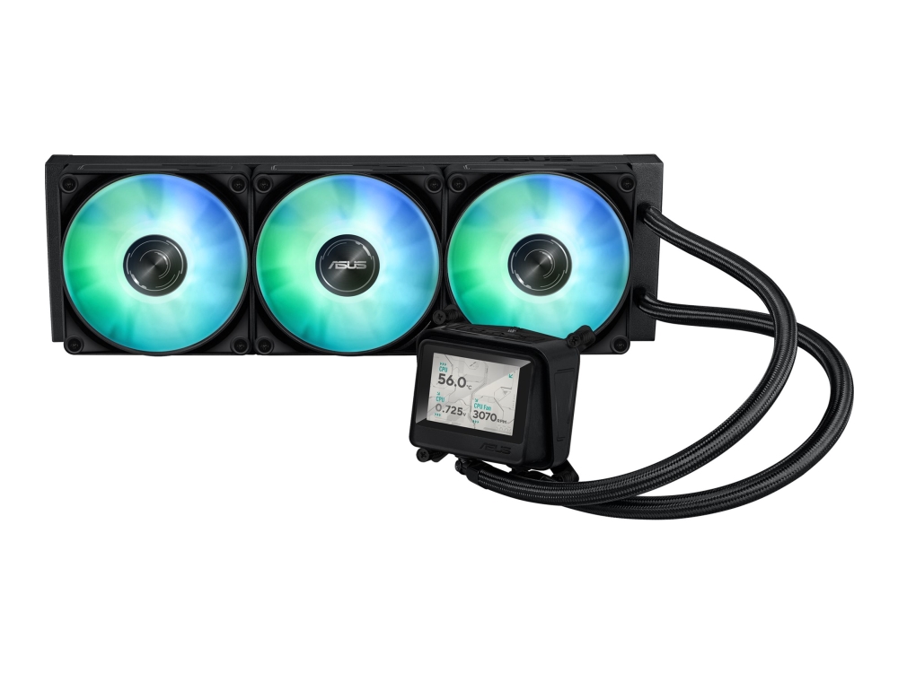 Asus Max Gaming Lc 360 Argb Lcd, All-In-One Liquid Cooler, 12 Cm, Black