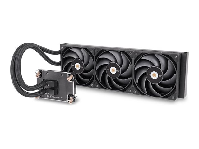 Thermaltake Aw360 - Processors Flydende Kølesystem - Radiatorstørrelse: 360 Mm - (For: Lga4677, Sp6, Str5) - Nikkelbelagt Kobberbase - 120 Mm - Sort