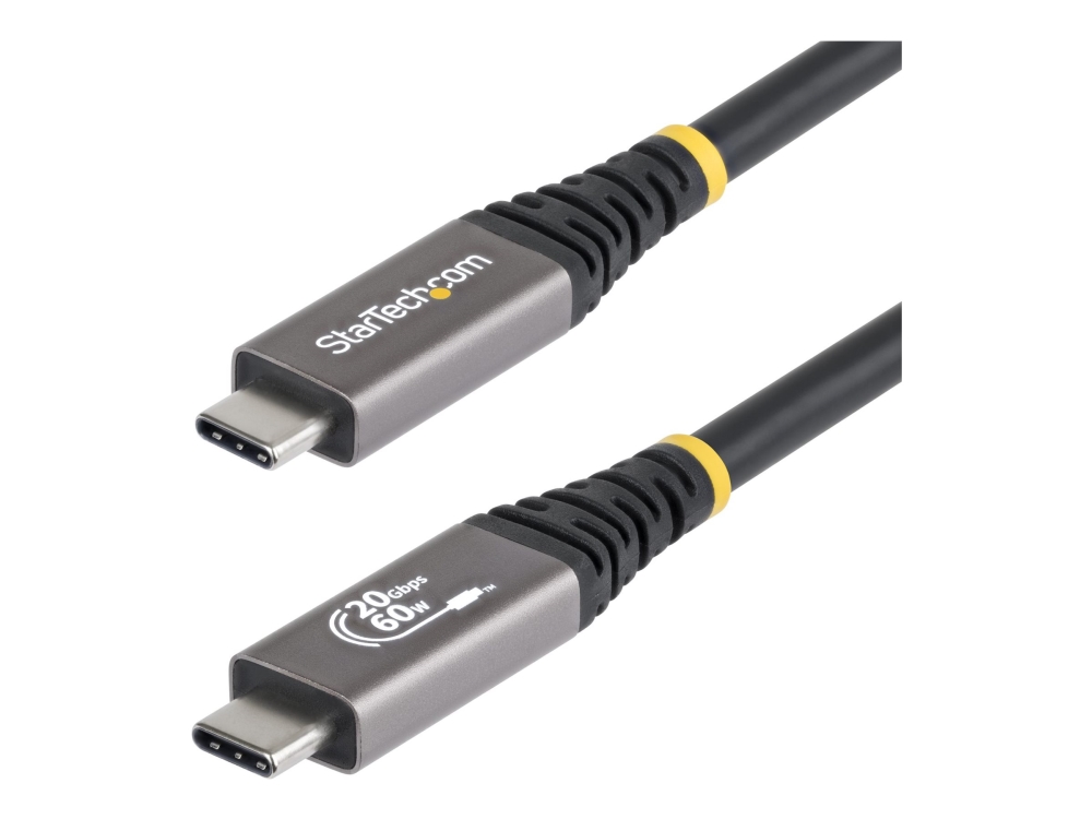 Startech.Com 3M (10Ft) Usb4 Cable, 20Gbps, Usb-If Certified Usb-C Cable, 60W Pd, 4K 120Hz Dp 2.1, Tpe Jacket, Black Usb-C Cord, 3 M, Usb C, Usb C, Us