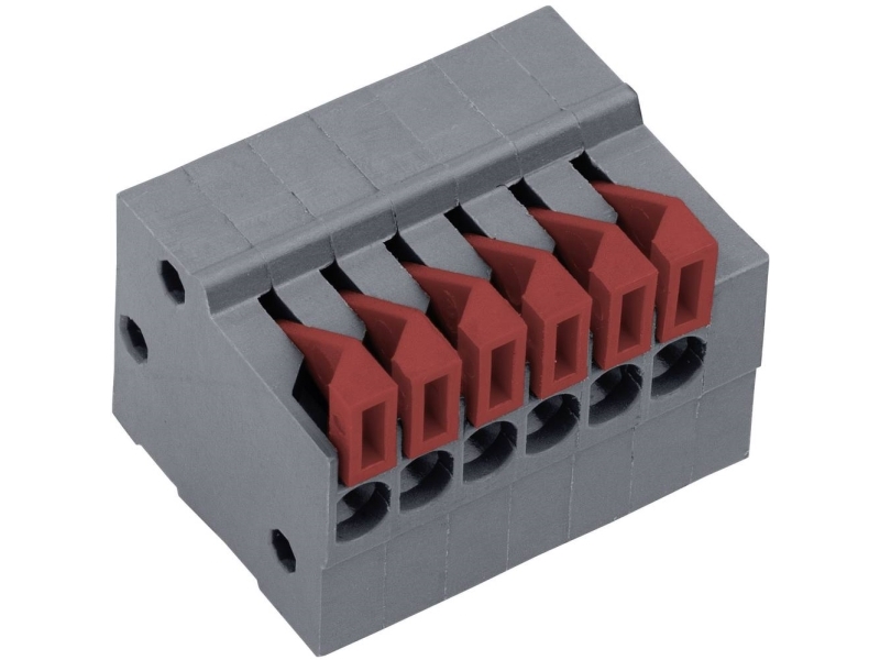 Ptr Hartmann Akz4791/8Kd-2.54-H Federkraftklemme 0,75 Mm² Poltal 8 Basaltgrau 1 St