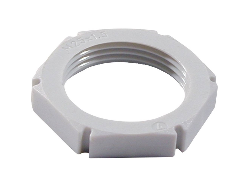 Wiska Emug M50 Ral 7001 Gegenmutter M50 Polyamid Silbergrau 1 Stück