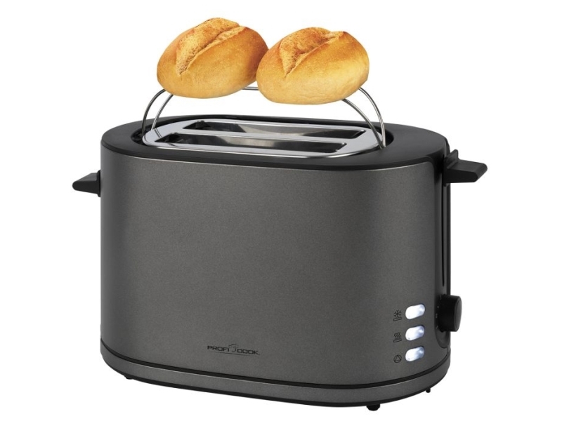 Proficook Pc-Ta 1291, 2 Skive , Anthracit, Rustfrit Stål, Dreje, 950 W, 220 - 240 V
