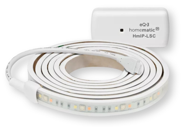 Homematic Ip Lightstrip Set, 2 M, Universal Strip Light, Ambience, Adhesive Tape, White, Ip20, Iii