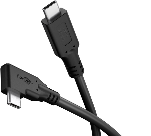 Goobay 79421, 1 m, USB C, USB C, USB 3.2 Gen 1 (3.1 Gen 1), 5 Gbit/sek, Sort