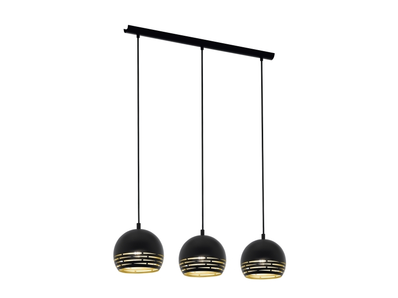 Eglo - Camastra - Langbordspendel - 3 Lamper - Sort