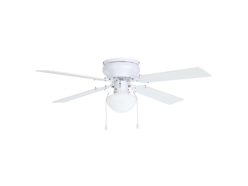 EGLO CAGLIARI LOFTVENTILATOR AC E27 HVID