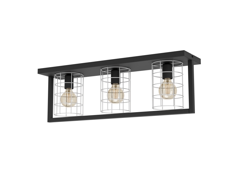 Eglo Jubily Loft 3Xe27 L770 Sort/Hvid
