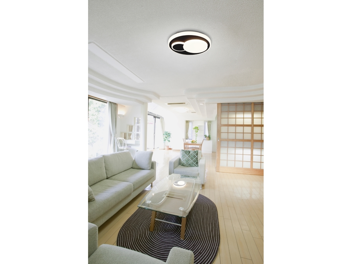 Eglo Lepreso Loft 2300Lm Ø380 Sort/Hvid