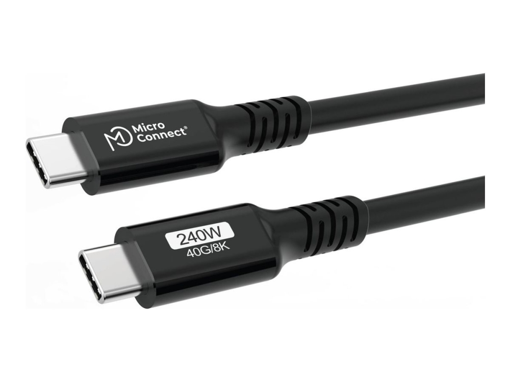 Microconnect Premium - Usb-Kabel - Usb-C (Han) Til Usb-C (Han) - Usb4 Gen3x2 - 48 V - 5 A - 15 Cm - Usb Power Delivery (240 W), Op Til 40 Gbps Datatr