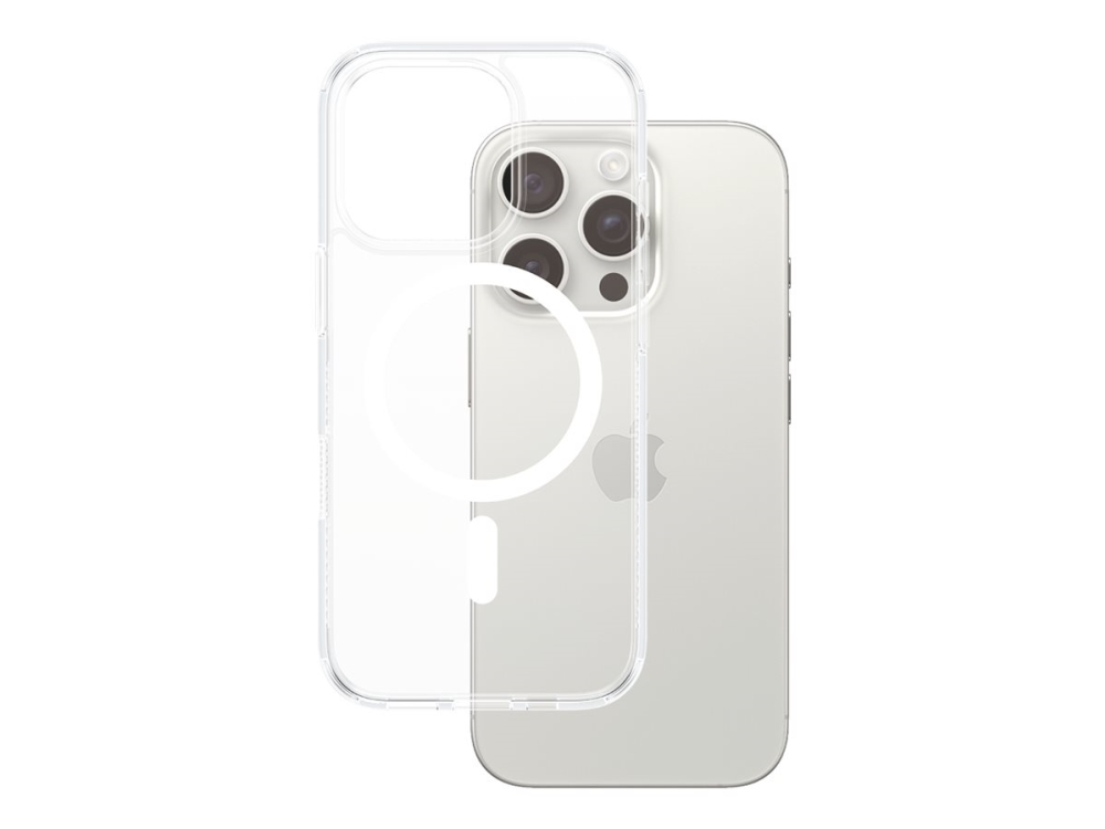 Panzerglass Hardcase Transparent M. Weiß Magsafe Iphone 16 Pro, Cover, Apple, Apple - Iphone 16 Pro, Transparent