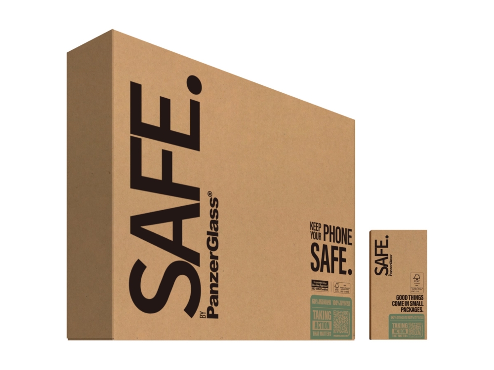 Safe. By Panzerglass - 2-I-1 Beskyttelse - Bagsidecover Til Mobiltelefon - Termoplastisk Polyuretan (Tpu), Polyetylen Tereftalat (Pet) - Gennemsigtig