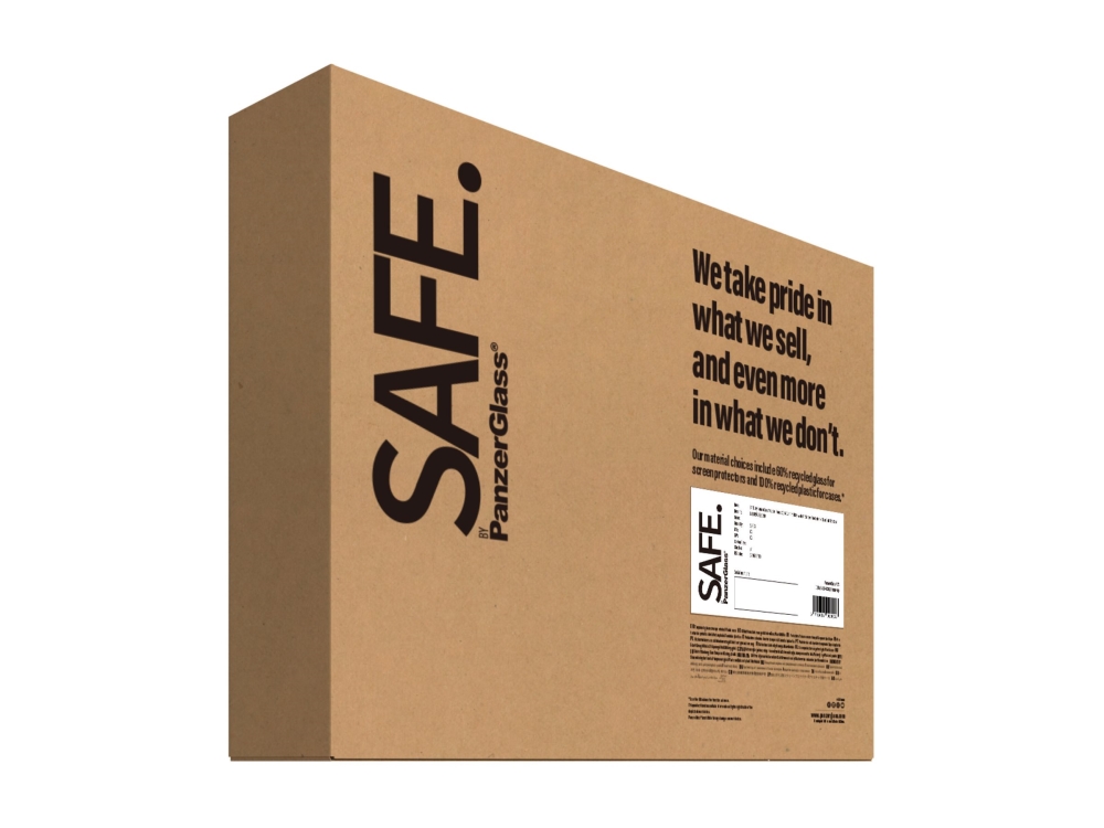 Safe. By Panzerglass - 2-I-1 Beskyttelsespakke - Bagsidecover Til Mobiltelefon - Termoplastisk Polyuretan (Tpu) - Gennemsigtig - Med Tempered Glass S