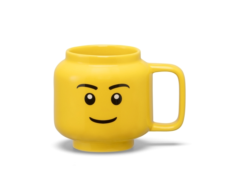 Room Copenhagen Lego Ceramic Mug Boy, Small (Yellow)