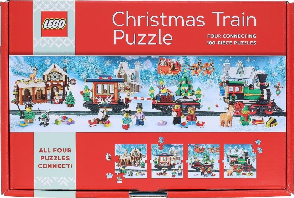 Lego Puslespil Juletog 4 X 100 Brikker