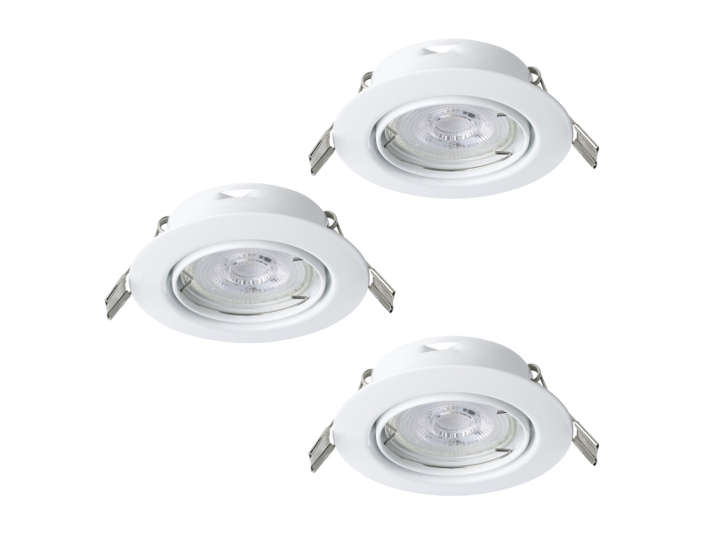 Eglo Mazuby Flush Mount Kit Kip Ø87 Gu10 3X345lm Weiss