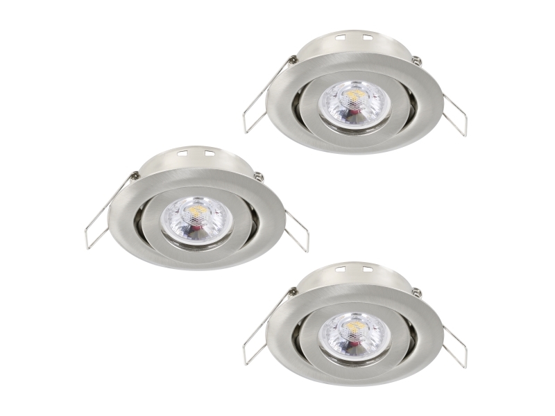Eglo Saliceto Mini-Puck Flush Mount Kit Kip Ø77 3X350lm 3000K Dimming Bs