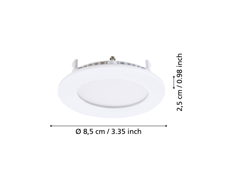Eglo Fueva 3 Indbyg. Sæt Ø85 3X2,7W 3X300lm