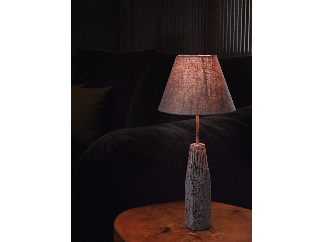 EGLO 1+1 VINTAGE, Universal, inomhus, Grå, Tyg, Linne, 145 mm, 400 g | Belysning - Inomhusbelysning - Bordslampa | GameStuff