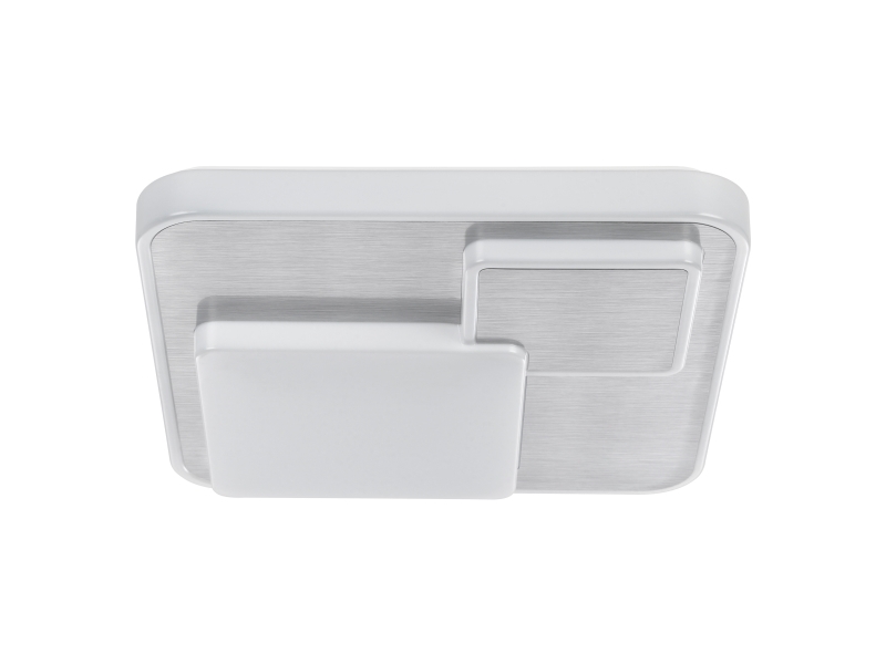 Eglo Lepreso Decke 2300Lm 385X385 Aluminium/Weiss