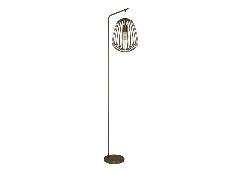 Eglo Espinal Stehlampe In Bronze Mit Holzsch{Irm