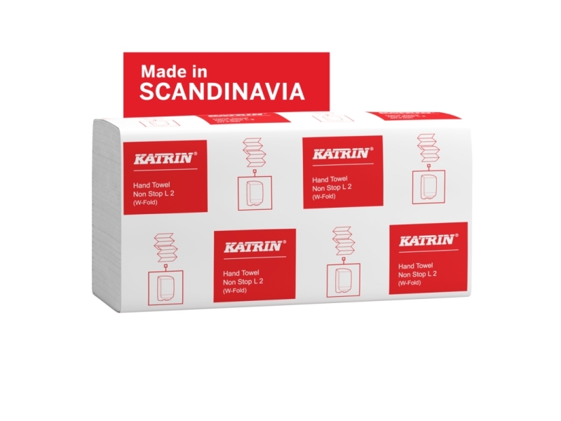 Papierhandtuchblätter, Katrin, Classic, 2-Lagig, Weiß, 203Mmx320mm, Karton Mit 2250 Stück