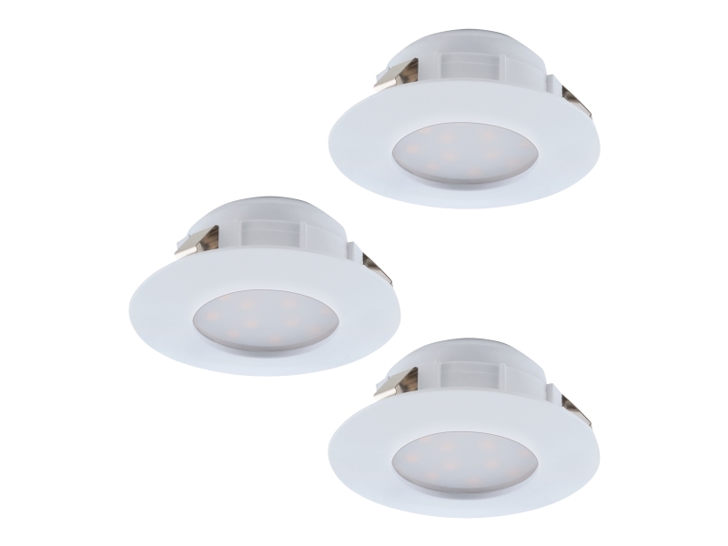 Eglo Pineda Einbauset 3X500 Lm Dimmbar Ø78 Weiß