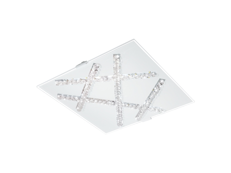 Eglo Sorrenta Plafond 290X290 Hvid/Klar/Krystal