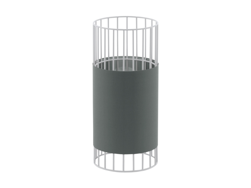 Eglo Norumbega, Wohnzimmer, Grau, Stoff, Stahl, Ii, 60 W, 1 Glühbirne(N)
