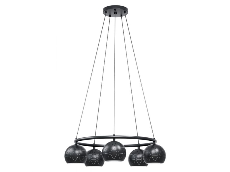 Eglo Cantallops Pendel E14 5L Ø690 Sort