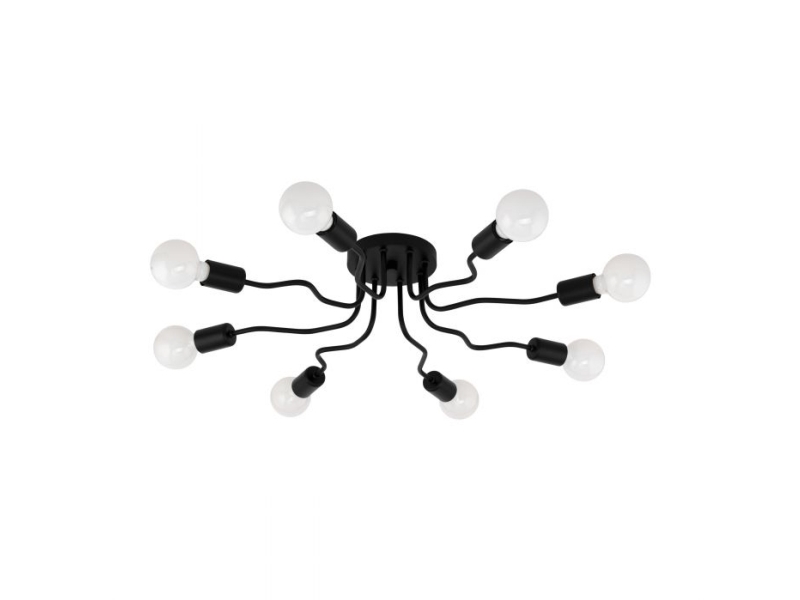 Eglo Orazio Decke Ø680 8Xe27 Schwarz