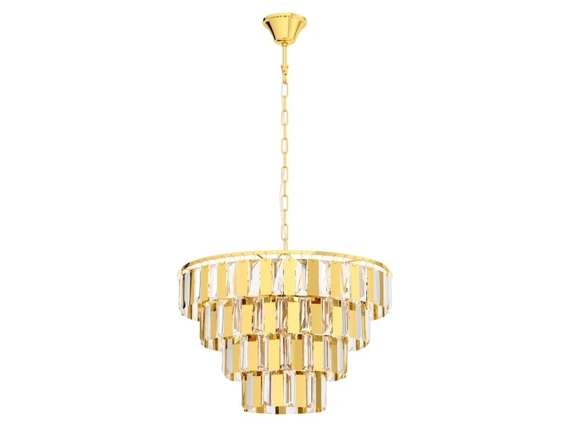 Eglo Erseka Pendel 7L E14 Messing/Krystal