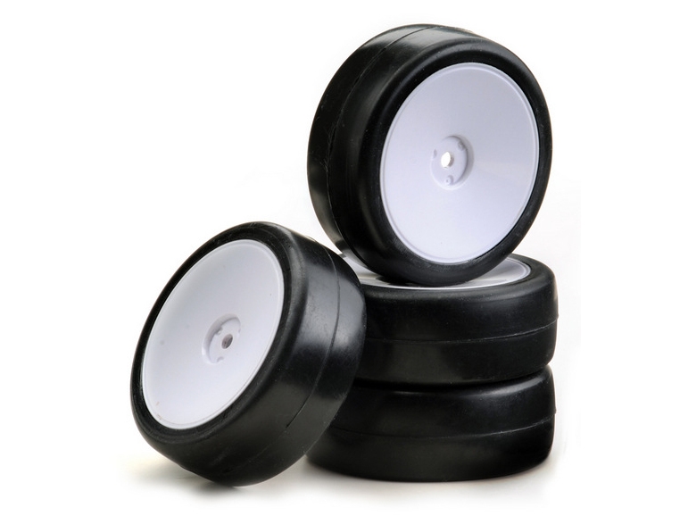Absima 2510007, Hjul och däck sats, Svart, Vit | Radiostyrd - Modellbilar Tillbehör - Fälgar & däck | GameStuff
