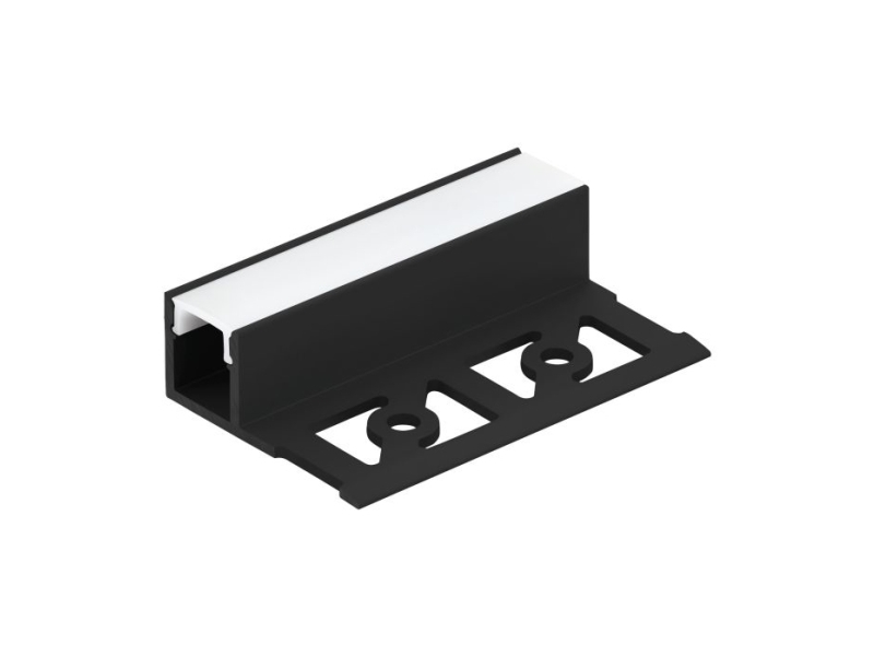 Eglo Recessed Profile 4, Modulares Profil, Schwarz, Weiß, Aluminium, Kunststoff, 410 G, 2000 Mm, 13 Mm